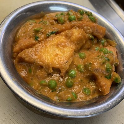 Peas and Panneer curry